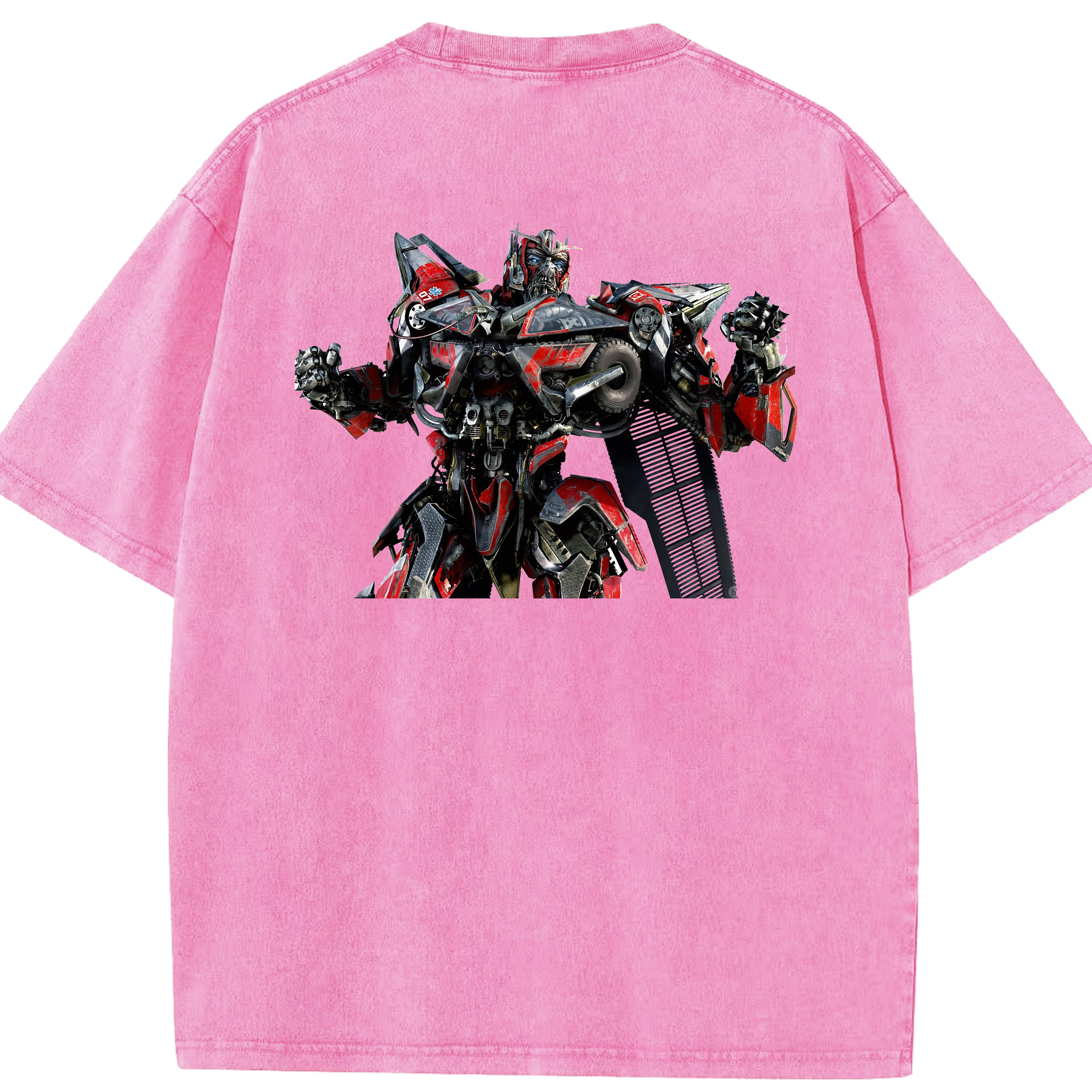 （画像用） Transformers トランスフォーマー 綿100% ヴィンテージ風 半袖Tシャツ（背面プリント）
